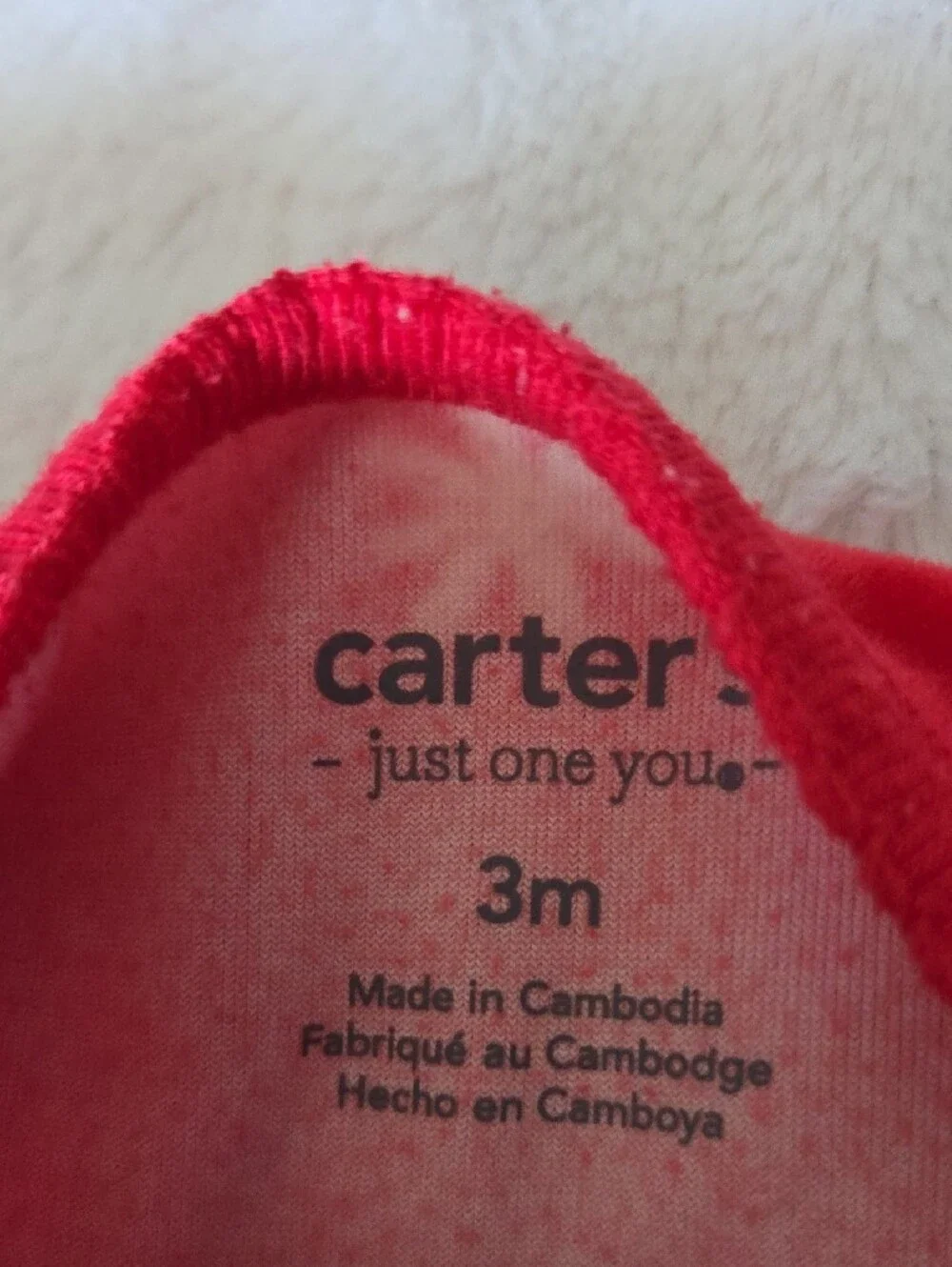 Carters Bundle:Red Reindeer Baby Footed Pajamas & Tulle Heart Leggings Set.